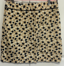 Geoffrey Benne Sport Stretch 6 Women Polka Dot Black &amp; Creme Short Skirt - $14.85