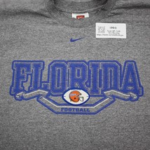 Florida Gators Nike Shirt Mens M Gray Pull Over Short Sleeve Mock Neck Knit Tee - £13.97 GBP