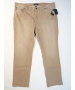 Lauren Ralph Lauren Jeans Co. Khaki Heritage Jeans Pants Women&#39;s  NWT - £78.29 GBP