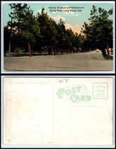 CALIFORNIA Postcard - Long Beach, Cherry Ave &amp; Entrance to Bixby Park K18 - £2.32 GBP