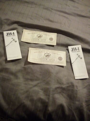 Bridge City Tool Works Certificate of Authenticity - $9.49