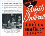 Eureka &amp; Humboldt County California Brochure 1940s Heart of the Redwoods   - $24.72