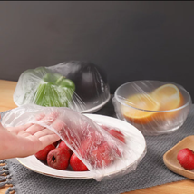 Cubierta desechable de plástico para alimentos, tapa elástica para fruta... - $10.39