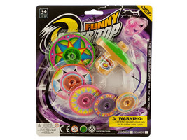 Case of 24 - Super Spinning Top Toy with Extra Colorful Discs - $100.71