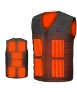 Men&#39;s Winter USB Rechargeable Vest Heating Vest Five Area Heated Warm Ou... - £21.32 GBP