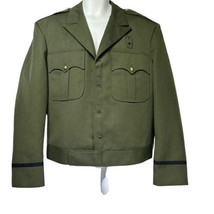 ike jacket army green damaged - £31.64 GBP