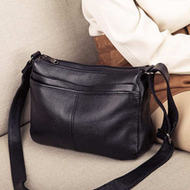 Genuine Leather Crossbody Bags for women Handbag Fashion Ladies Shopping Purse T - £73.99 GBP