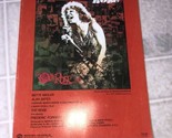 1977 Bette Midler The Rose Sheet Music 20th Century Movie Warner Bros 9&quot;... - $13.97