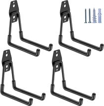 Heavy Duty Garage Hooks 4 Pack - 5&quot; Med U Shaped Hanger Wall Mounted Storage - $21.67