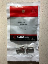 Crimp-On RG-6 F Connector Heavy-Duty for RG-6 coaxial cable (2-Pack) Rad... - $7.98