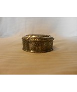 Vintage Silverplate Trinket Box, Velvet Lined, Colonial Couples Made In ... - £31.38 GBP
