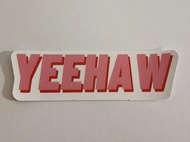 YeeHaw Pink and White Simple Word Western Theme Sticker Decal Embellishment Fun - £1.81 GBP