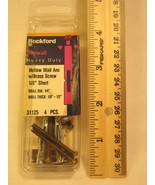 ROCKFORD Drywall Hollow Wall Anchor SHORT 1/8&quot; Drill Dia: 1/4&quot; Wall 1/8-... - $1.59