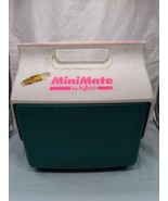 Vintage 1990s Teal Blue Pink Mini Mate Igloo Cooler - $27.15 CAD