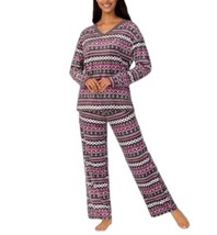 Nautica Ladies&#39; Size Large (12-14), 2-PC Silky Fleece Pajamas Set, Gray ... - £17.18 GBP