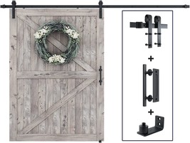 Smartstandard 10FT Sliding Barn Door Hardware Whole Kit (Include 10ft, J Shape - £110.30 GBP