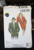Kwik Sew 1573 Misses Lined Jackets Pattern - Size 14/16/18/20 Bust 38.5 to 43 - $16.82