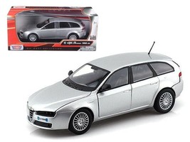 Alfa Romeo 159 SW Silver 1/24 Diecast Car Model by Motormax - £30.79 GBP