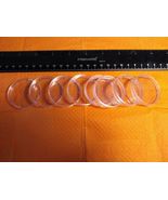x8 Plastic Coin Capsules Coin Containers Protector Holder Out. Diam. 44.... - £7.03 GBP