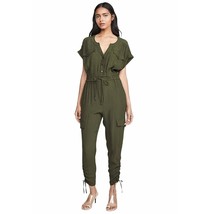 Parker Green Cargo Jumpsuit Short Sleeve Small (estimated) New - $76.34