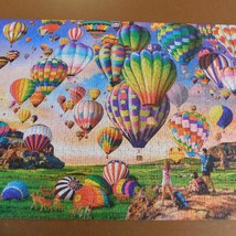 Huadada 1000 Piece Jigsaw Puzzle Colorful Hot Air Balloons Complete Bagged - £7.79 GBP