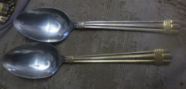 2 Hampton Silversmiths ODYSSEY Stainless 7 3/4” Table Spoons - $18.51