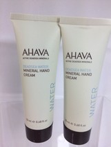 (2) AHAVA Dead Sea Water Mineral Hand Creme .68oz Deluxe Travel Size Mini - $5.96
