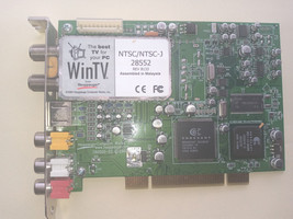 Hauppauge WinTV-pc NTsc NTSC-J 28552 TV Tuner PCI Card - £19.54 GBP