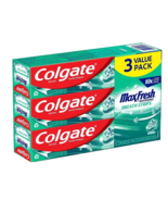 3Pk Colgate Max Fresh with Whitening Toothpaste w/Mini Breath Strips, Cl... - £13.17 GBP
