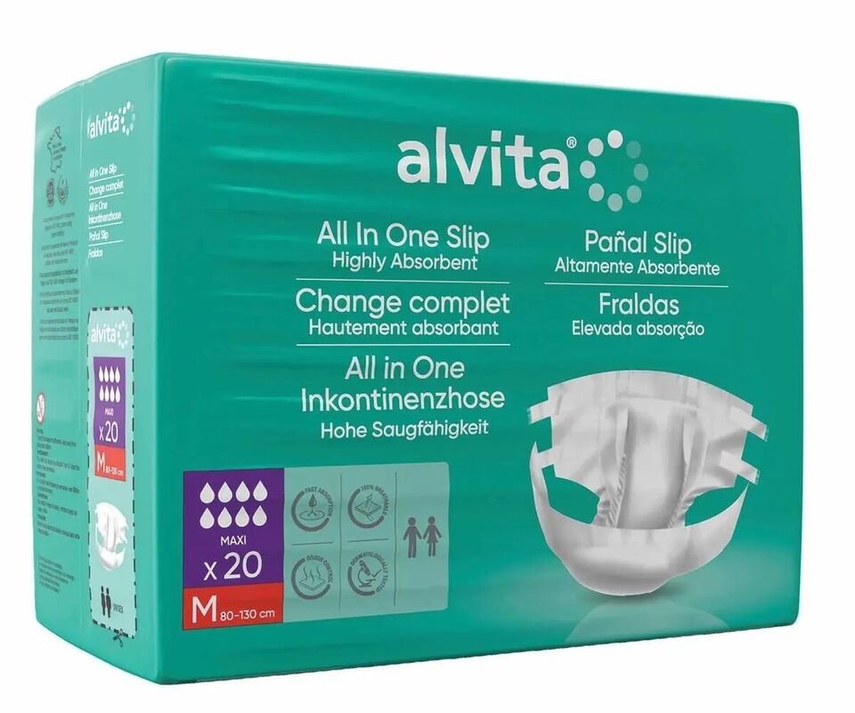 Alvita Incontinence All in One Absorbent Pants Day/Night, M/L/XL - $24.81+
