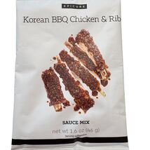 Epicure Korean BBQ Chicken &amp; Ribs Sauce Mix 1.6 Oz (46g) Gluten-Free - $2.88
