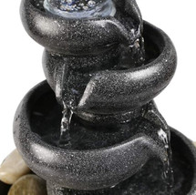 Decorative WATER FOUNTAIN Resin 3-Tier FOUNTAIN Tabletop FOUNTAIN Priced... - $39.99