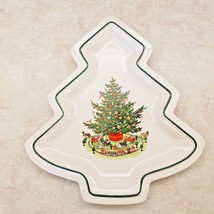 Pfaltzgraff Christmas Heritage Tree Dish NIB Made in USA Measures 10 1/4&quot; Long - £18.38 GBP