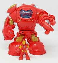Marvel Super Hero Squad Iron Man + Hulkbuster Armor Imaginext w Spinning Fist - £6.46 GBP