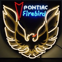 Pontiac Firebird Auto Gold Neon Sign 24&quot;x24&quot; - £356.28 GBP