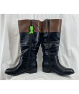 Arizona Jean Co Women&#39;s Denver Knee High Riding Boots Size 8M Black/Brow... - $38.79 CAD