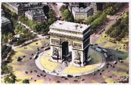 France Postcard Paris L&#39;Arc de Triomphe Triumph Arch Of The Star - $2.17