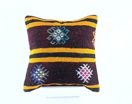 16x16 Ethnic Vintage Turkish Rug Pillow Cover Home Decorative Boho Cushion E812 - £15.01 GBP