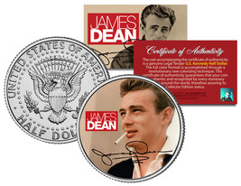 James D EAN * Signature * Jfk Kennedy Half Dollar Us Colorized Coin * Licensed * - £6.69 GBP