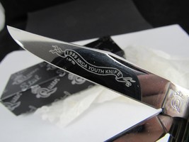 Queen Steel pocket knife "1 OF 700" 1999  rare black NKCA YOUTH ss BOX PACKING! - $107.51