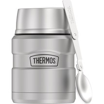 THERMOS Stainless King Vacuum-Insulated Food Jar with Spoon, 16 Ounce, M... - $42.99