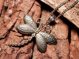Dragonfly Amulet, New Beginning Talisman, Dragonfly Pendant Necklace New... - £53.49 GBP