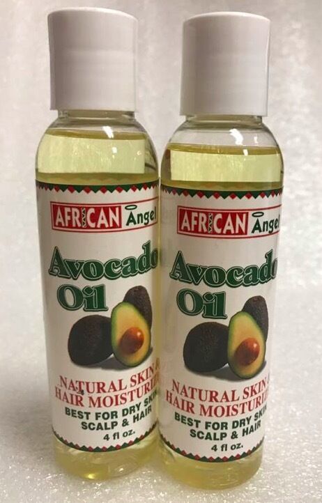 2PCS AFRICAN ANGEL AVOCADO OIL NATURAL SKIN &amp; HAIR MOISTURIZER 4 OZ EACH - $11.99