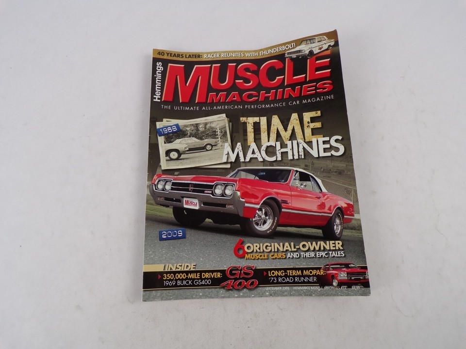 September 2009 Hot Rod Magazine Hemmings Muscle Machines Time Machines R... - $13.85