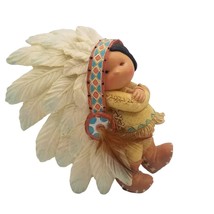 Friends Of The Feather Native American Little Chief Headdress 94 Vintage Enesco - £20.05 GBP