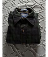 Euc Pendleton Lodge Shirt Blue &amp; Green Plaid Virgin wool Sz M - $58.41