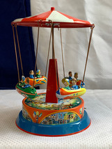 Vtg Blomer &amp; Schuler W Germany Wind-Up Carousel Tin Litho Childrens Toy *WORKING - $59.35