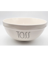 Rae Dunn Salad Bowl Large TOSS Serve Mixing White Off White Some Cosmeti... - £27.06 GBP
