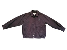 Tehama Clint Faux Suede Black Bomber Jacket 2003 U.S Open Olympia Fields... - $14.25