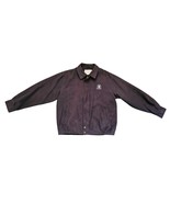Tehama Clint Faux Suede Black Bomber Jacket 2003 U.S Open Olympia Fields... - $19.54 CAD